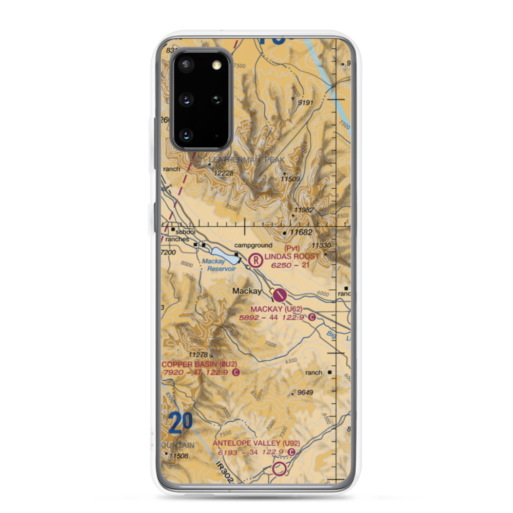 Linda's Roost Airport (2ID2) VFR Sectional Samsung Case Samsung Galaxy S20 Plus model shown