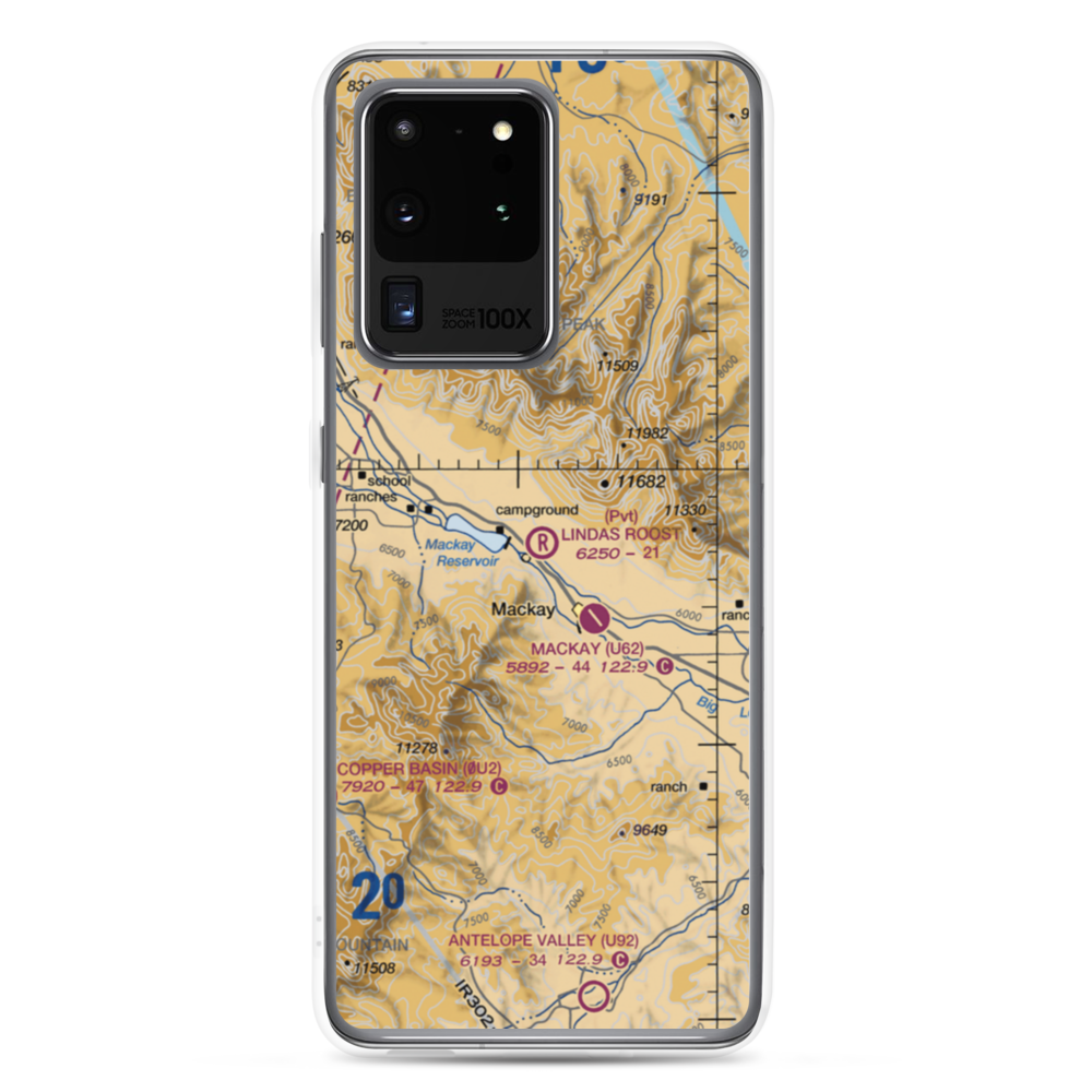 Linda's Roost Airport (2ID2) VFR Sectional Samsung Case Samsung Galaxy S20 Ultra model shown