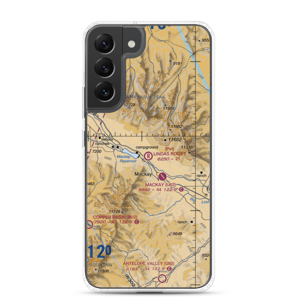 Linda's Roost Airport (2ID2) VFR Sectional Samsung Case Samsung Galaxy S22 Plus model shown