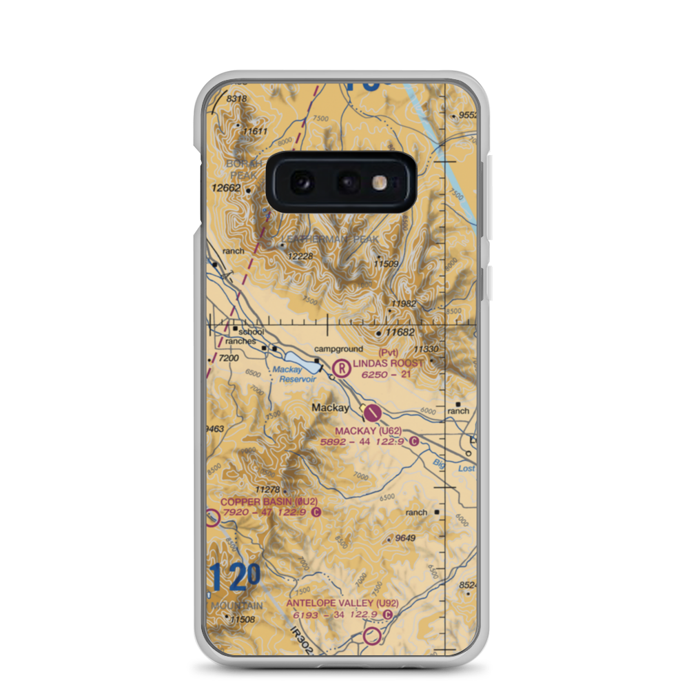 Linda's Roost Airport (2ID2) VFR Sectional Samsung Case Samsung Galaxy S10e model shown