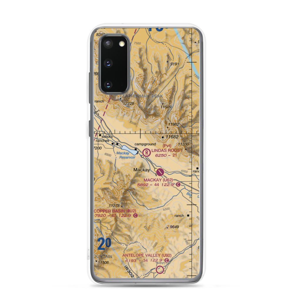 Linda's Roost Airport (2ID2) VFR Sectional Samsung Case Samsung Galaxy S20 model shown