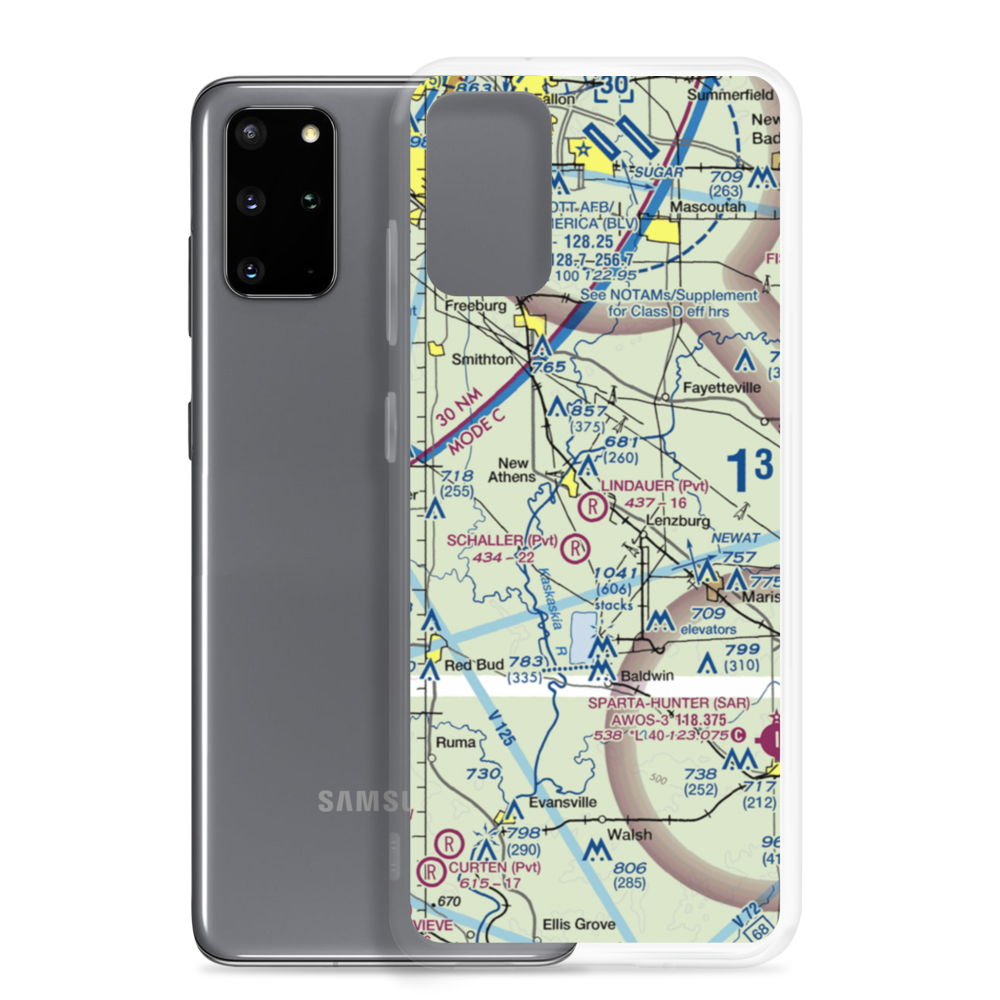 Lindauer Airport (83LL) VFR Sectional Samsung Case Samsung Galaxy S20 Plus model shown