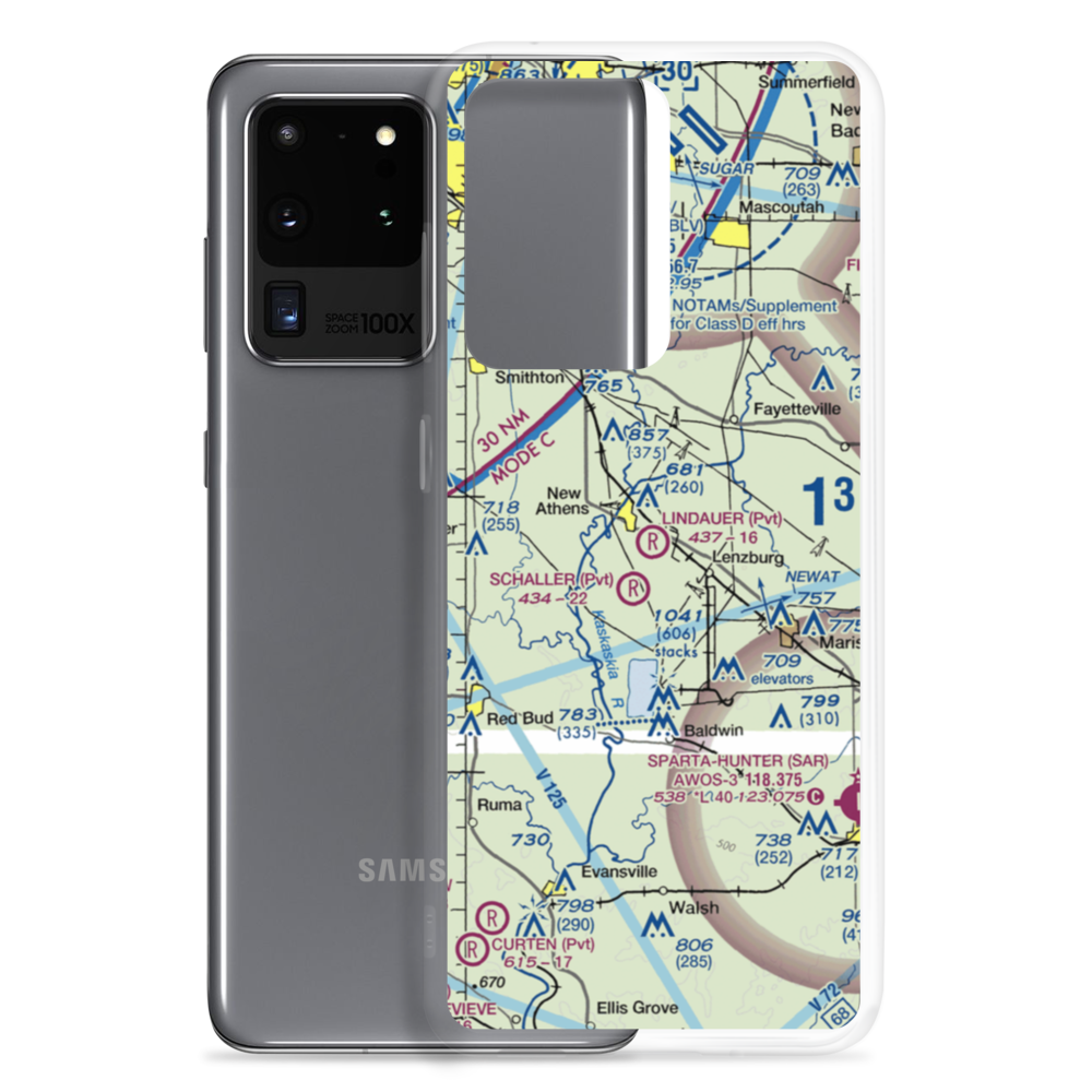 Lindauer Airport (83LL) VFR Sectional Samsung Case Samsung Galaxy S20 Ultra model shown