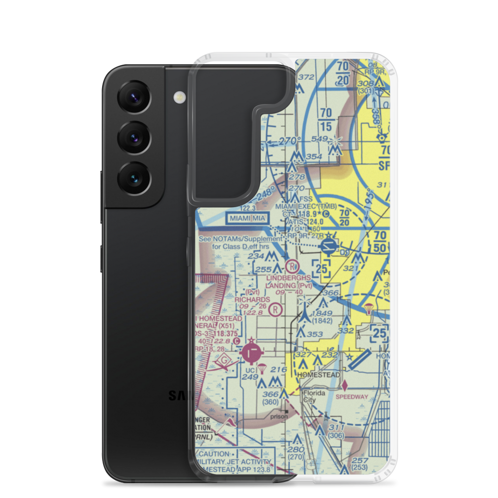 Lindbergh's Landing Airport (FA35) VFR Sectional Samsung Case Samsung Galaxy S22 model shown