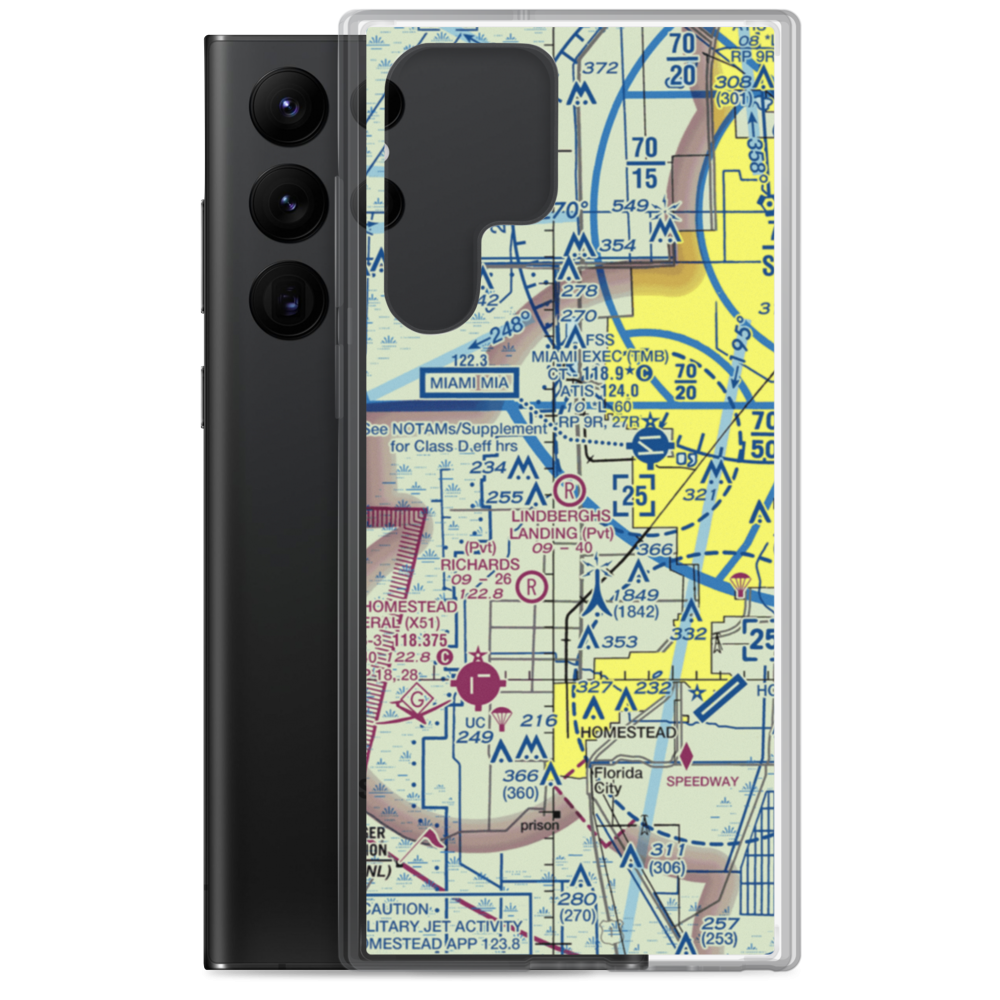 Lindbergh's Landing Airport (FA35) VFR Sectional Samsung Case Samsung Galaxy S22 Ultra model shown