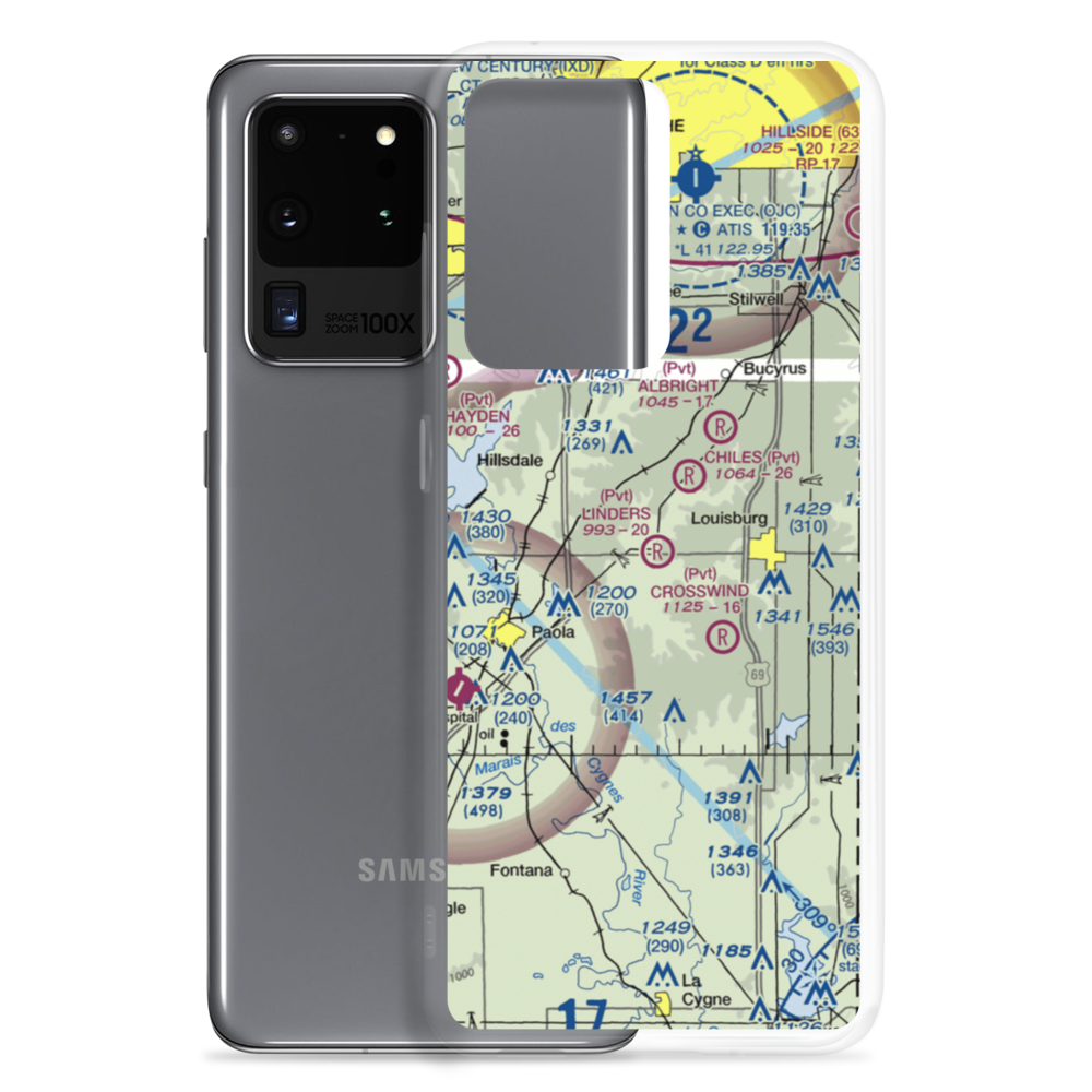Linders Cow-Chip Airport (7KS6) VFR Sectional Samsung Case Samsung Galaxy S20 Ultra model shown