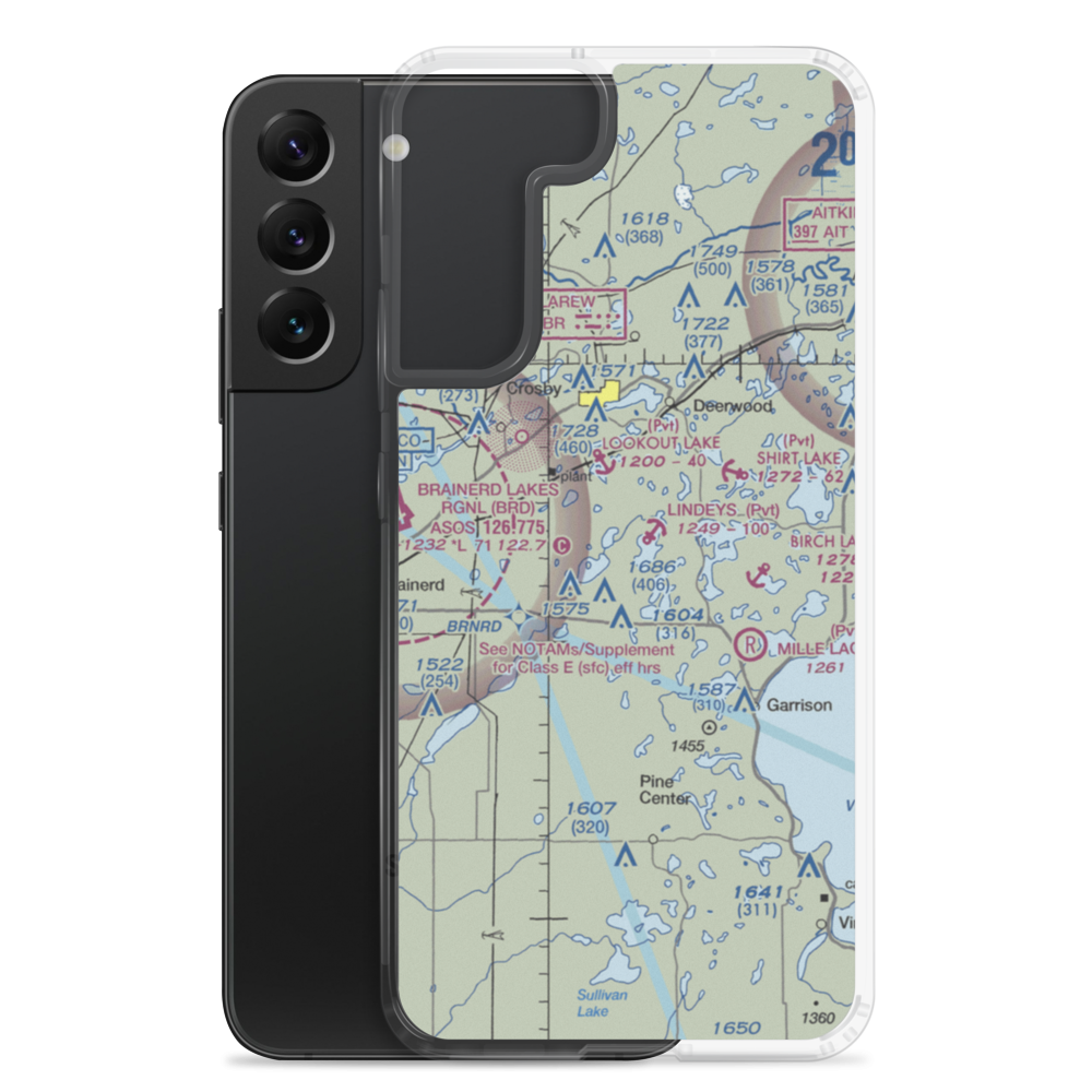 Lindey's Landing Airport (5MN7) VFR Sectional Samsung Case Samsung Galaxy S22 Plus model shown