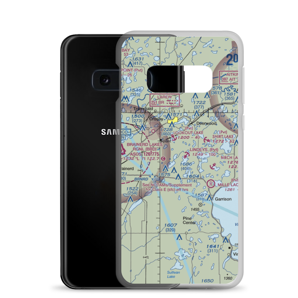 Lindey's Landing Airport (5MN7) VFR Sectional Samsung Case Samsung Galaxy S10e model shown