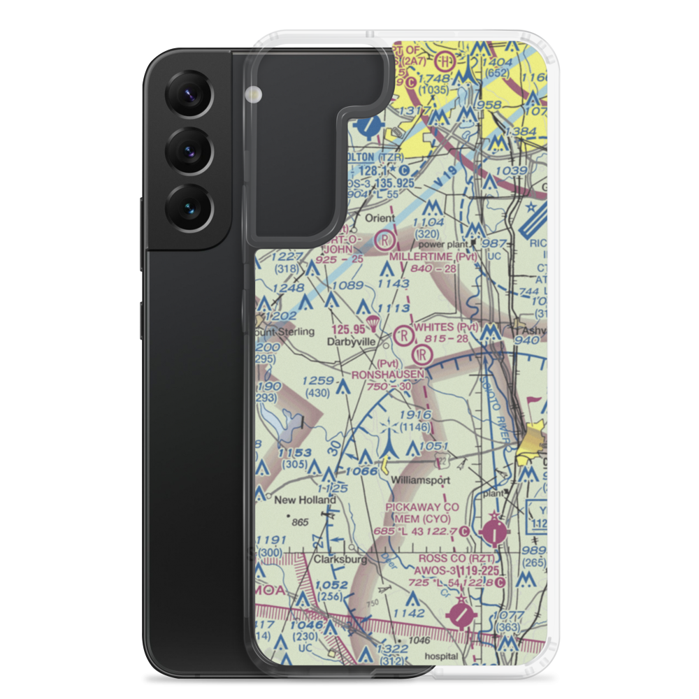 Lindsey L.S. Airport (OH50) VFR Sectional Samsung Case Samsung Galaxy S22 Plus model shown
