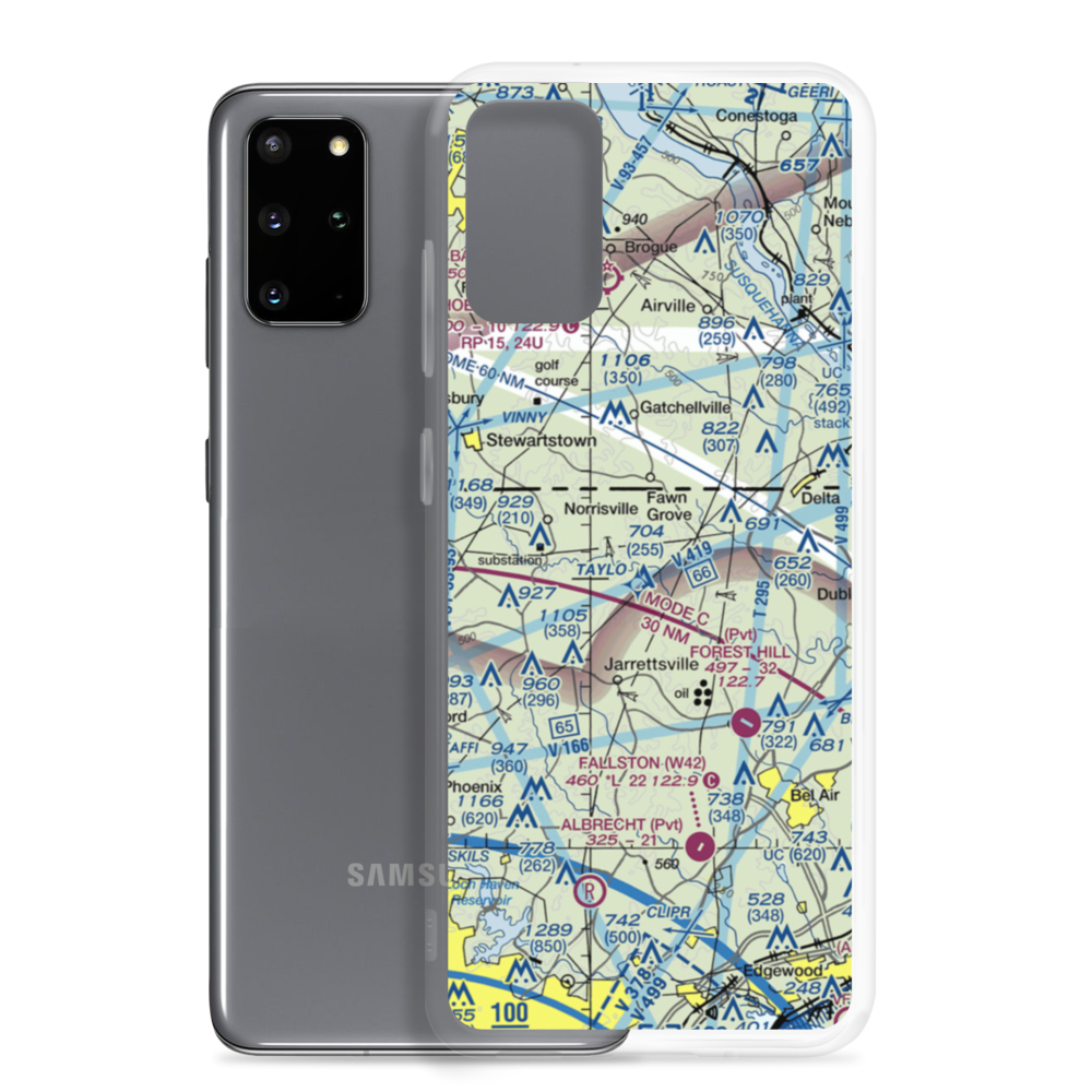 Links Airport (MD88) VFR Sectional Samsung Case Samsung Galaxy S20 Plus model shown