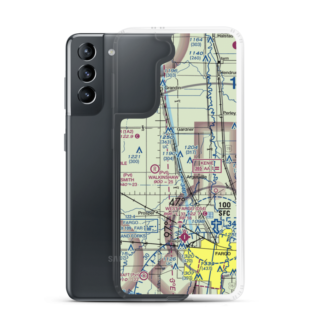 Lisburg Airport (6ND3) VFR Sectional Samsung Case Samsung Galaxy S21 model shown