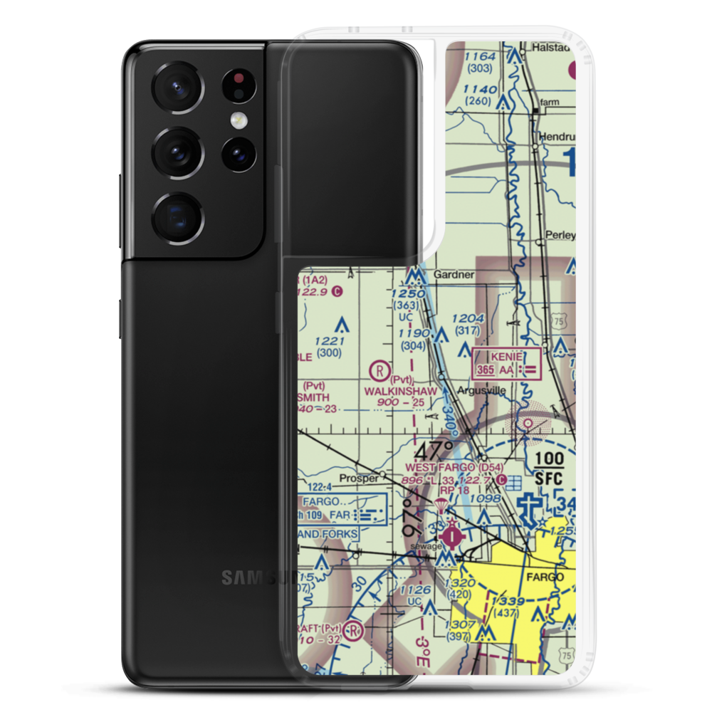 Lisburg Airport (6ND3) VFR Sectional Samsung Case Samsung Galaxy S21 Ultra model shown