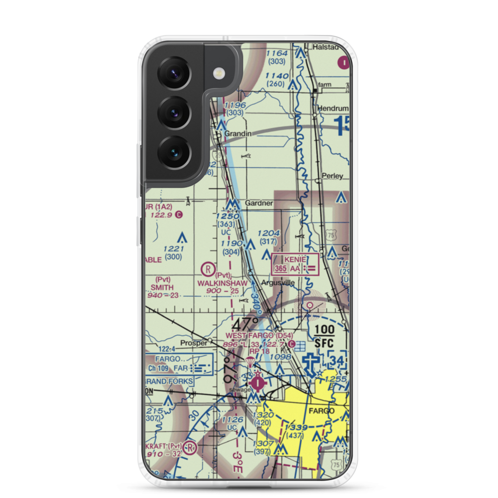 Lisburg Airport (6ND3) VFR Sectional Samsung Case Samsung Galaxy S22 Plus model shown