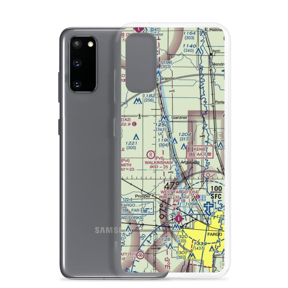 Lisburg Airport (6ND3) VFR Sectional Samsung Case Samsung Galaxy S20 model shown