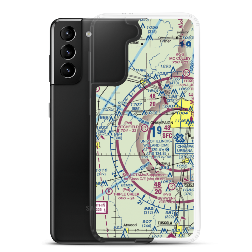 Litchfield RLA Restricted Landing Area (4IS7) VFR Sectional Samsung Case Samsung Galaxy S21 Plus model shown