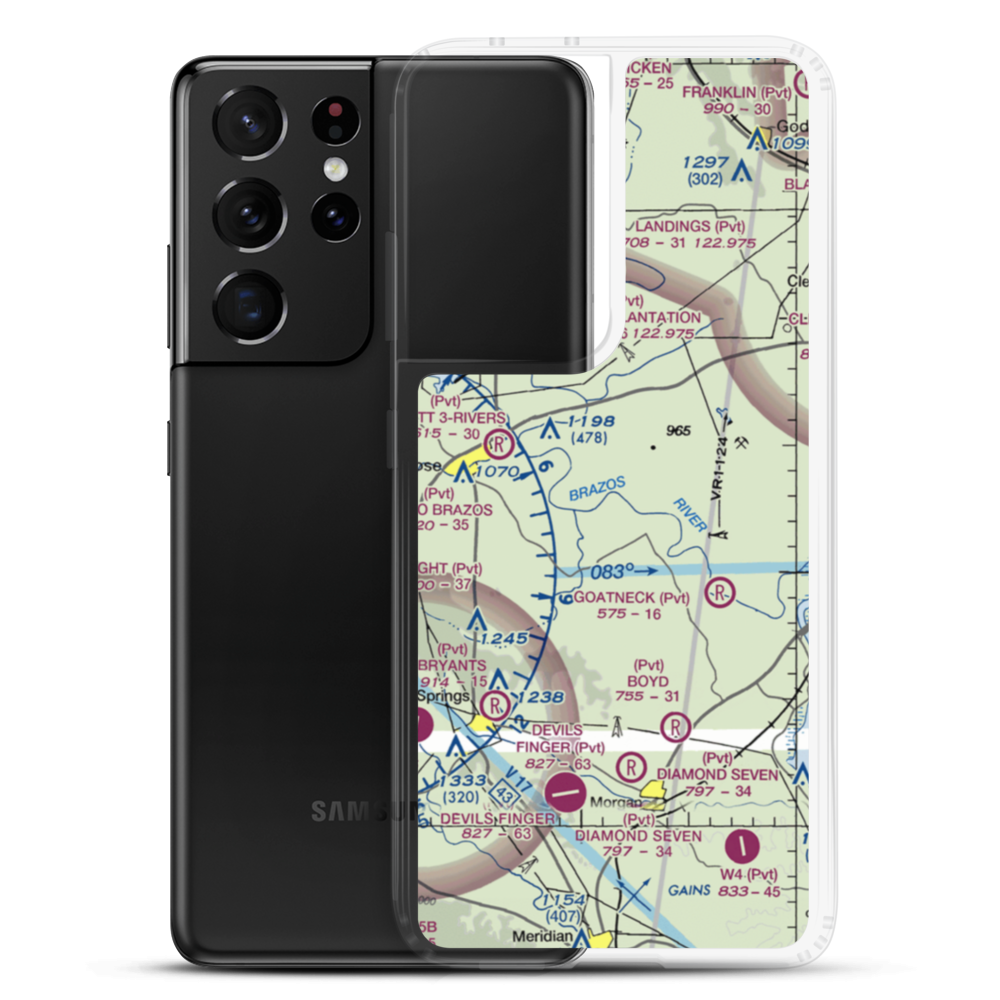 Little 'L' Ranch Airport (TS61) VFR Sectional Samsung Case Samsung Galaxy S21 Ultra model shown