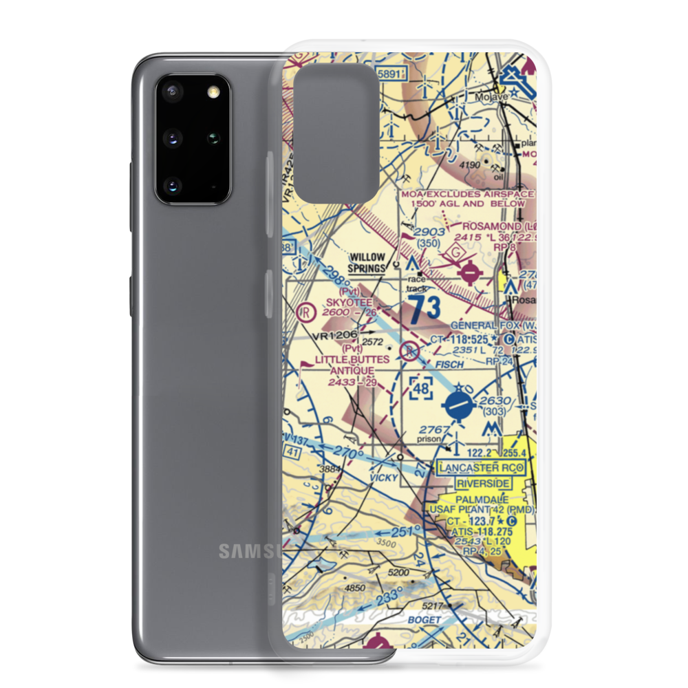 Little Buttes Antique Airfield (1CL1) VFR Sectional Samsung Case Samsung Galaxy S20 Plus model shown
