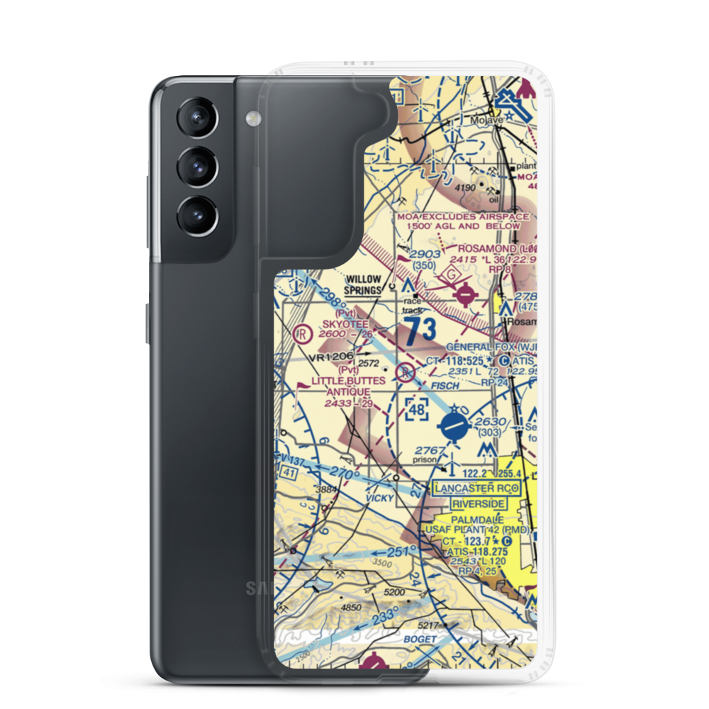 Little Buttes Antique Airfield (1CL1) VFR Sectional Samsung Case Samsung Galaxy S21 model shown