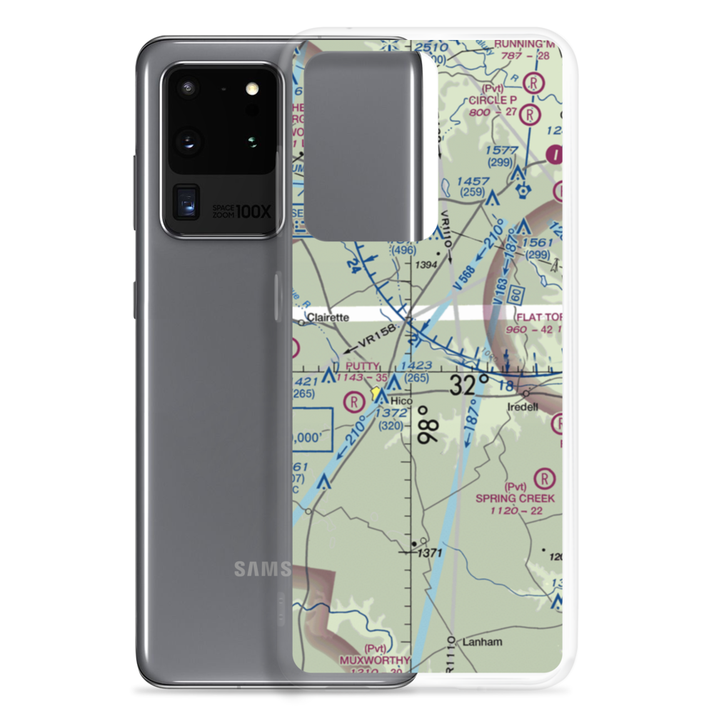 Little C Ranch Heliport (4T7) VFR Sectional Samsung Case Samsung Galaxy S20 Ultra model shown
