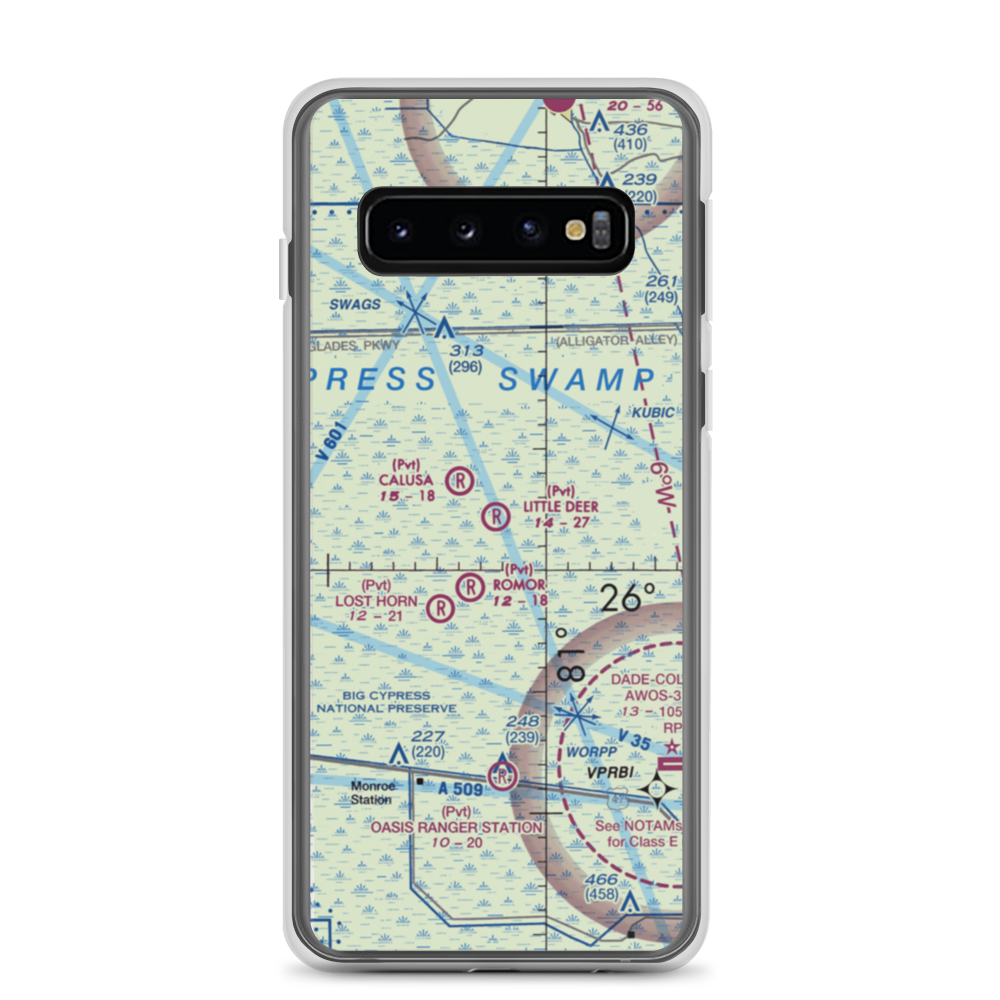 Little Deer Airport (16FA) VFR Sectional Samsung Case Samsung Galaxy S10 model shown