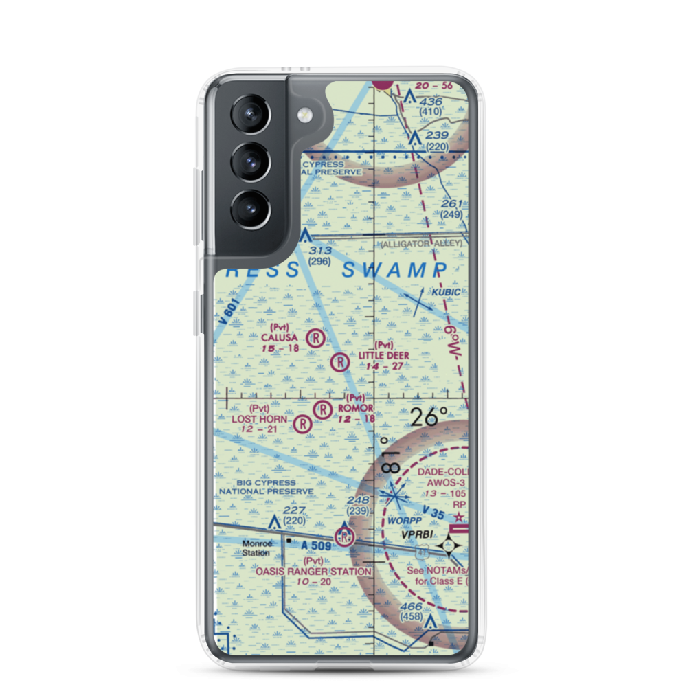 Little Deer Airport (16FA) VFR Sectional Samsung Case Samsung Galaxy S21 model shown