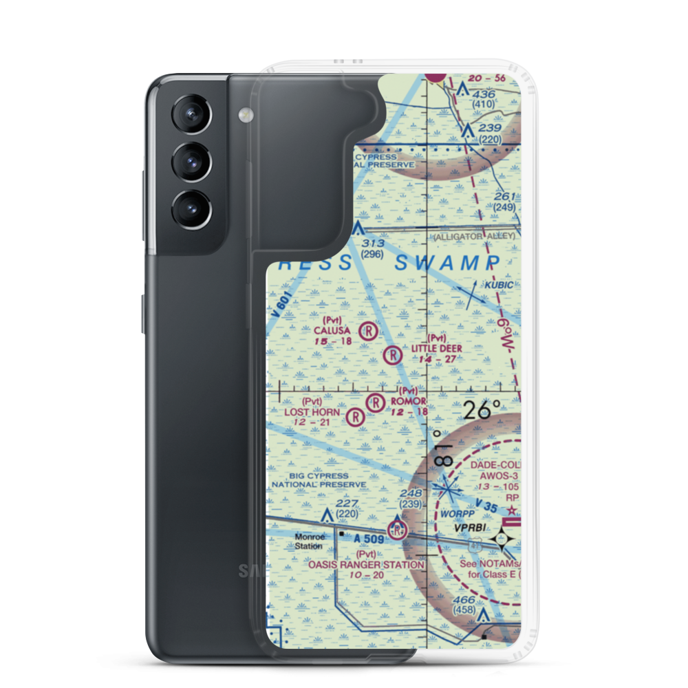 Little Deer Airport (16FA) VFR Sectional Samsung Case Samsung Galaxy S21 model shown