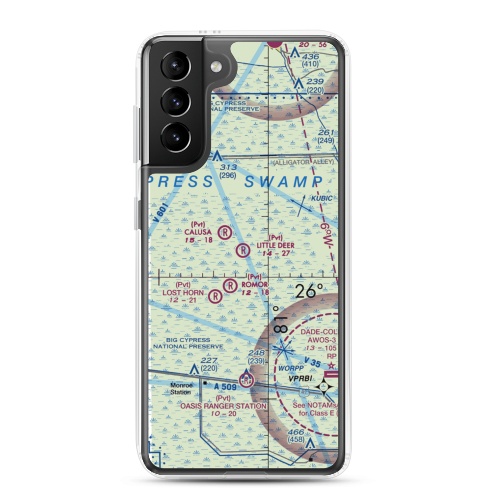 Little Deer Airport (16FA) VFR Sectional Samsung Case Samsung Galaxy S21 Plus model shown