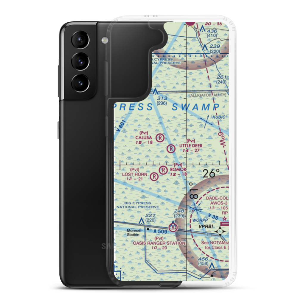 Little Deer Airport (16FA) VFR Sectional Samsung Case Samsung Galaxy S21 Plus model shown