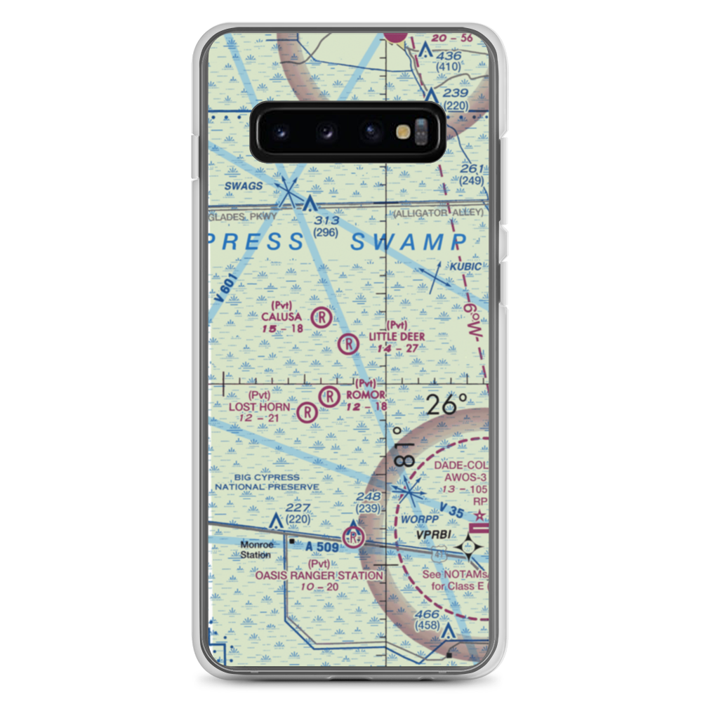 Little Deer Airport (16FA) VFR Sectional Samsung Case Samsung Galaxy S10+ model shown
