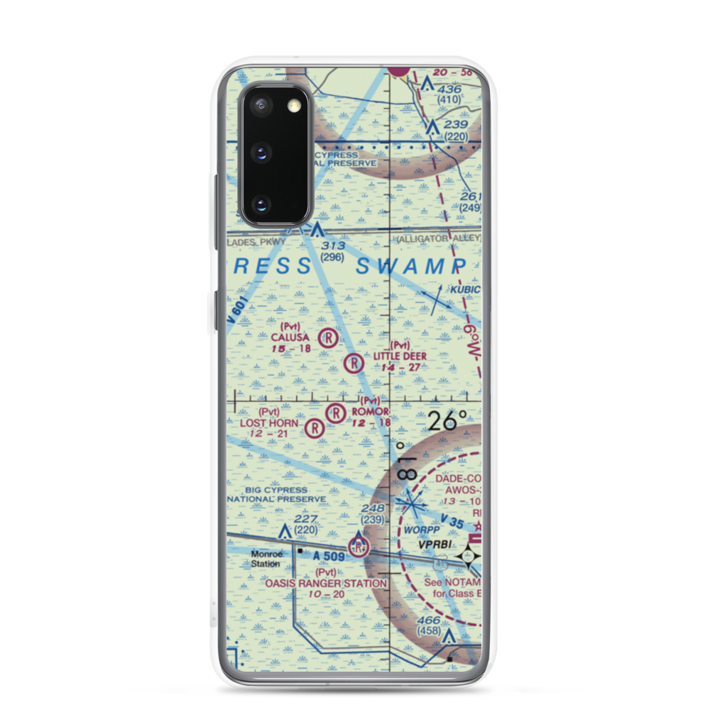 Little Deer Airport (16FA) VFR Sectional Samsung Case Samsung Galaxy S20 model shown