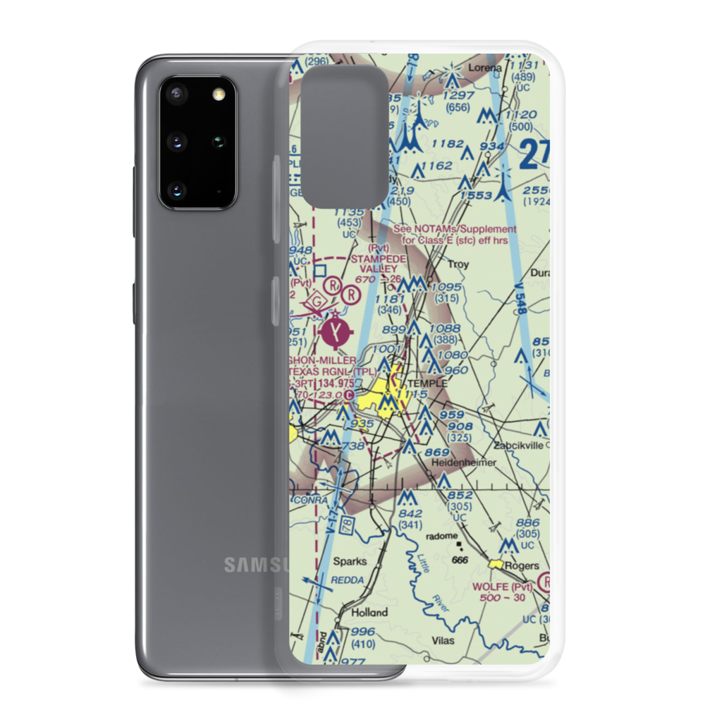 Little Elm Field (US-0141) VFR Sectional Samsung Case Samsung Galaxy S20 Plus model shown