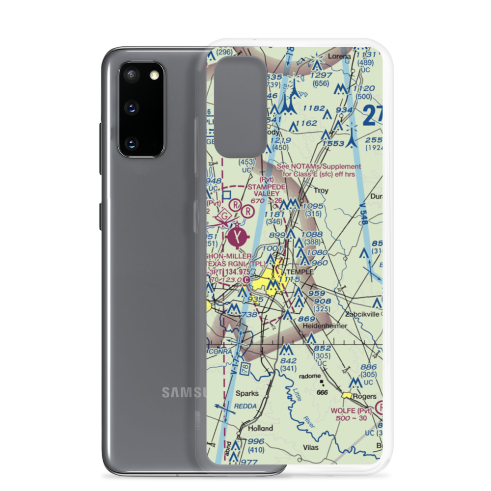Little Elm Field (US-0141) VFR Sectional Samsung Case Samsung Galaxy S20 model shown