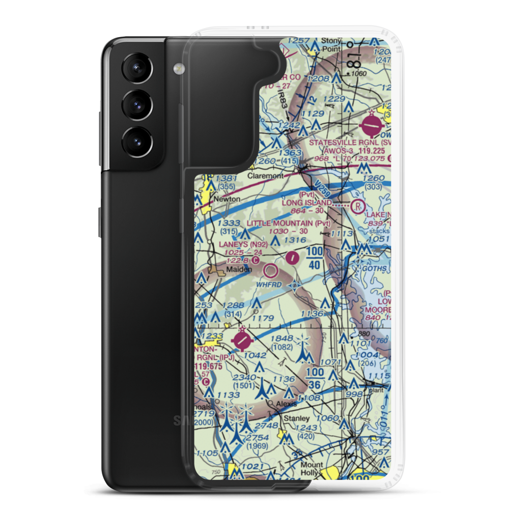 Little Mountain Airport (6NC1) VFR Sectional Samsung Case Samsung Galaxy S21 Plus model shown