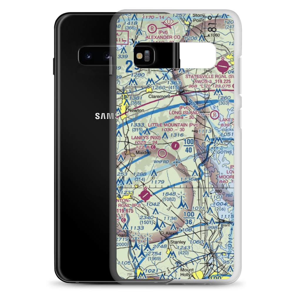 Little Mountain Airport (6NC1) VFR Sectional Samsung Case Samsung Galaxy S10+ model shown
