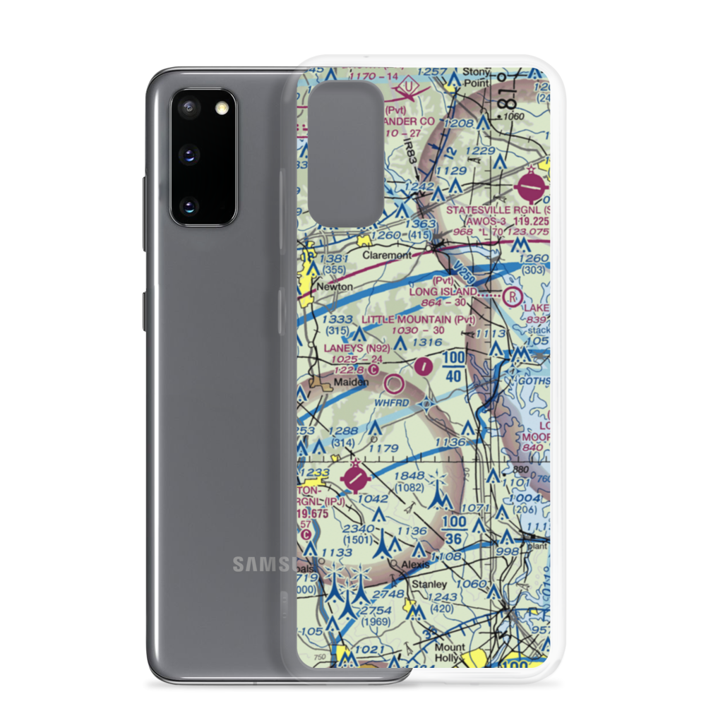 Little Mountain Airport (6NC1) VFR Sectional Samsung Case Samsung Galaxy S20 model shown