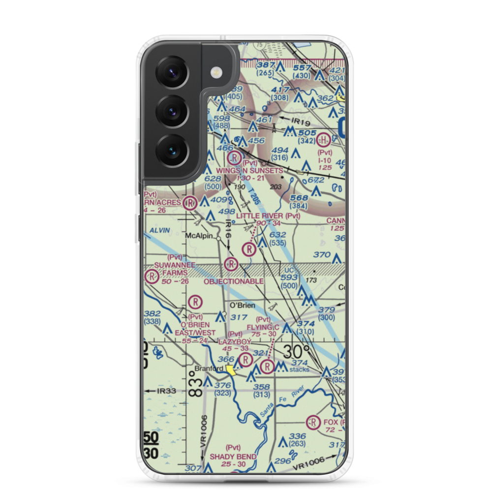 Little River Airport (FL10) VFR Sectional Samsung Case Samsung Galaxy S22 Plus model shown