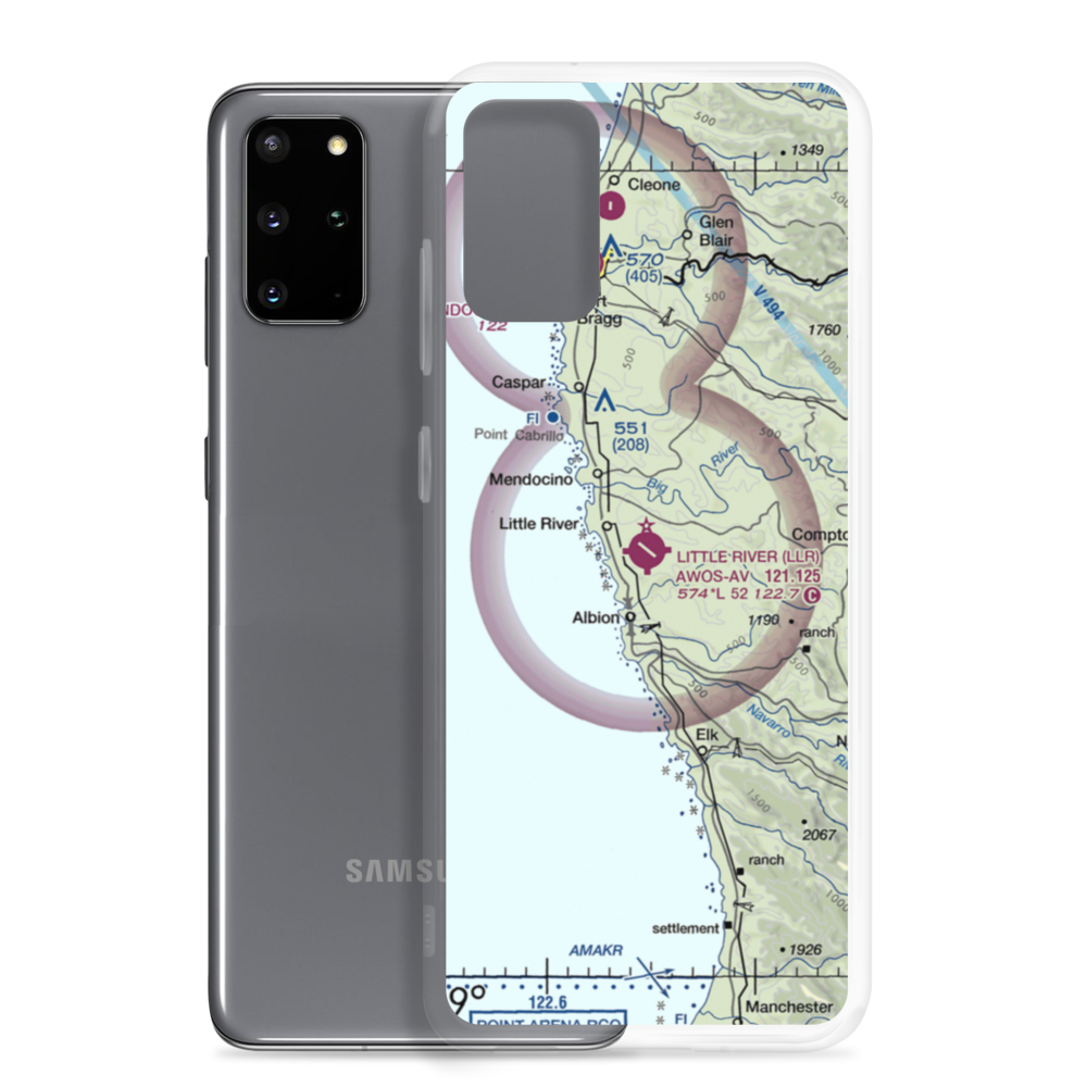 Little River Airport (LLR) VFR Sectional Samsung Case Samsung Galaxy S20 Plus model shown