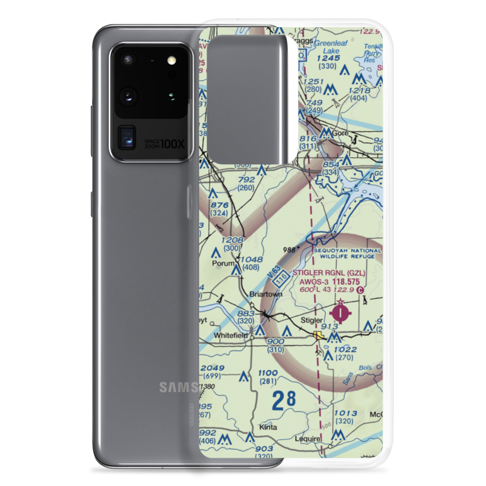 Little River Ranch Airport (79OK) VFR Sectional Samsung Case Samsung Galaxy S20 Ultra model shown