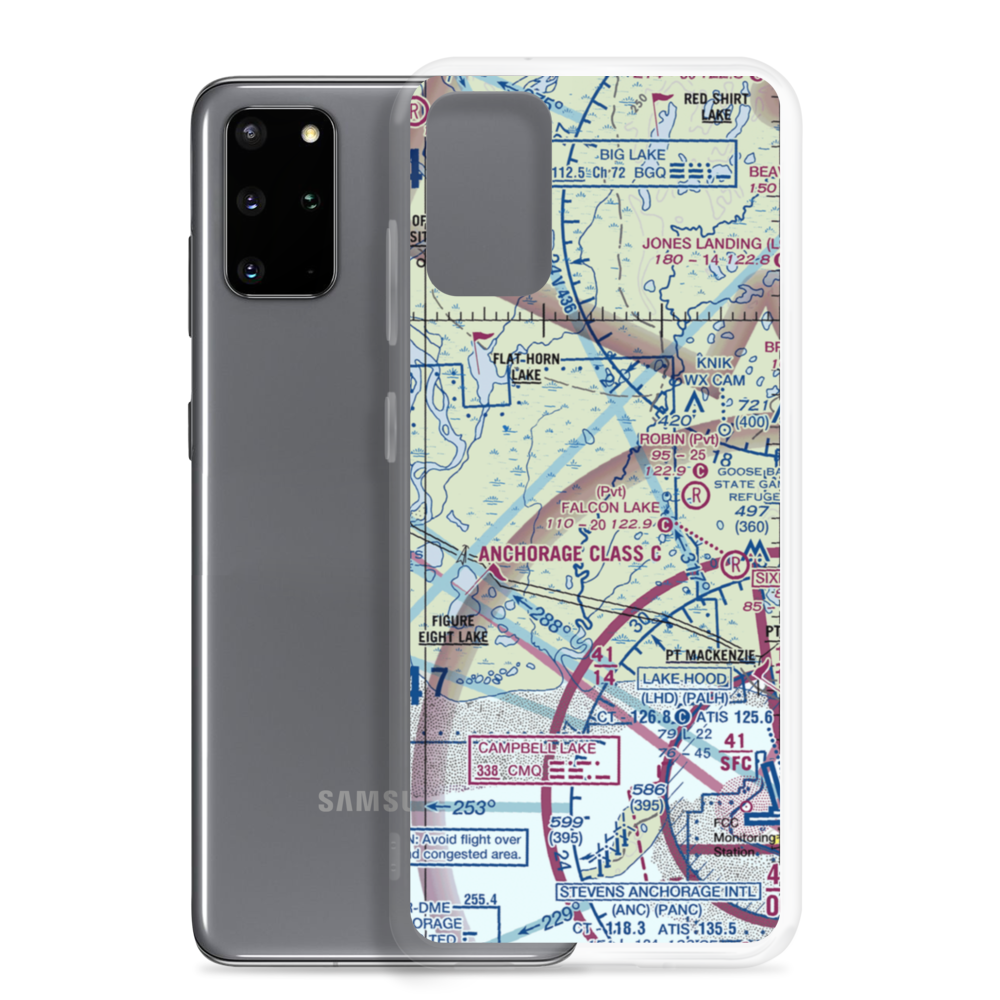 Little Susitna Airport (8AK6) VFR Sectional Samsung Case Samsung Galaxy S20 Plus model shown