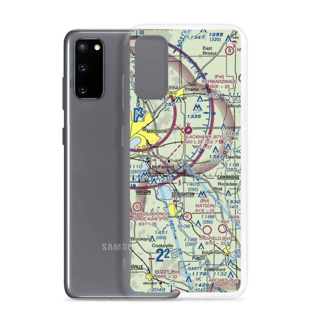 Little Wheel Field (59WI) VFR Sectional Samsung Case Samsung Galaxy S20 model shown