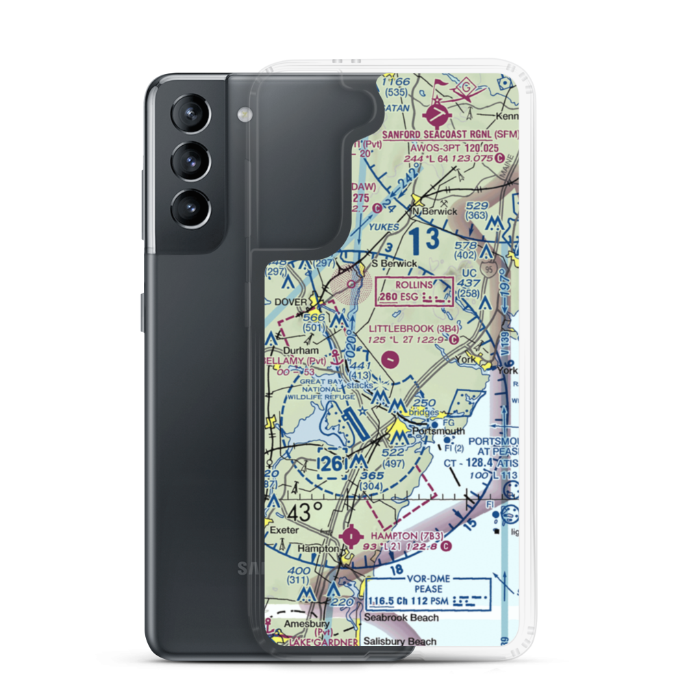 Littlebrook Air Park (3B4) VFR Sectional Samsung Case Samsung Galaxy S21 model shown