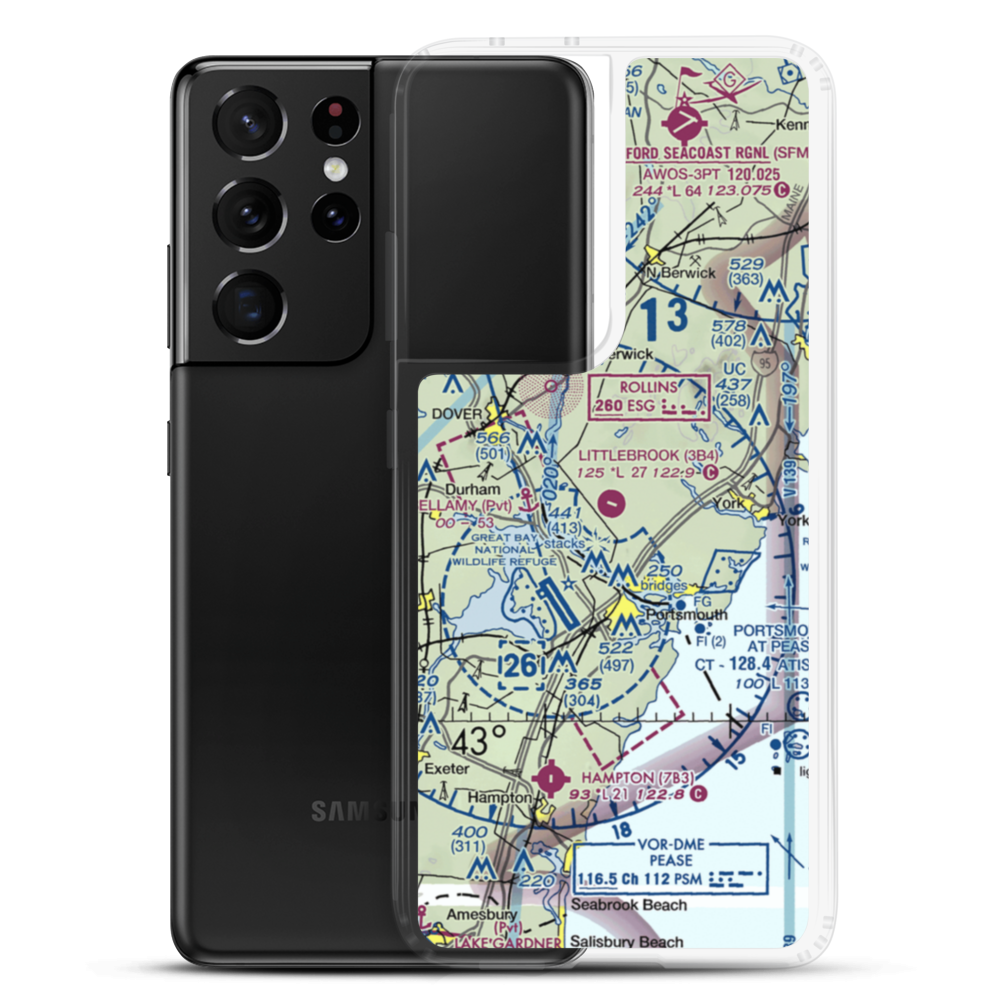 Littlebrook Air Park (3B4) VFR Sectional Samsung Case Samsung Galaxy S21 Ultra model shown