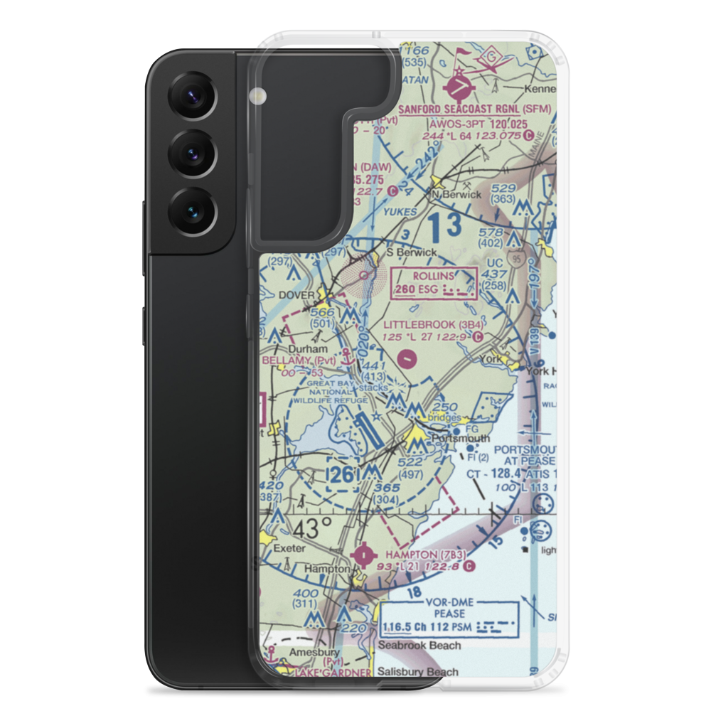 Littlebrook Air Park (3B4) VFR Sectional Samsung Case Samsung Galaxy S22 Plus model shown