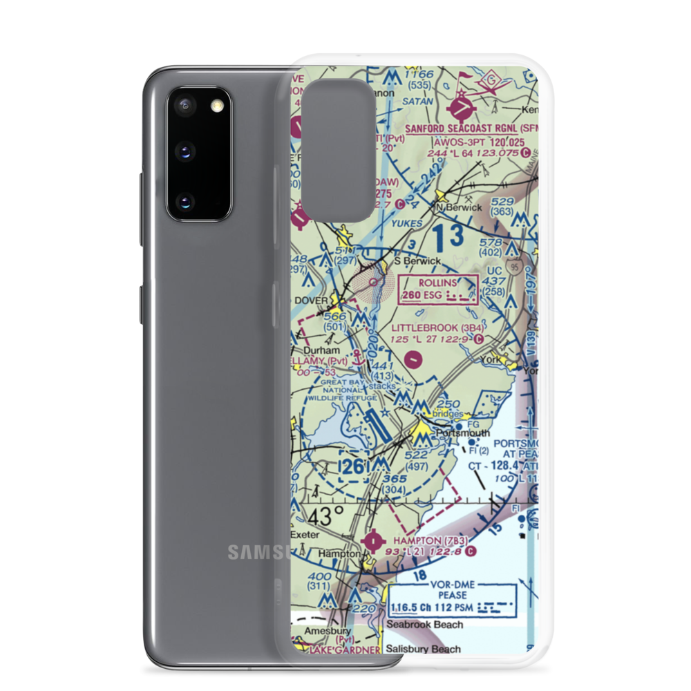 Littlebrook Air Park (3B4) VFR Sectional Samsung Case Samsung Galaxy S20 model shown