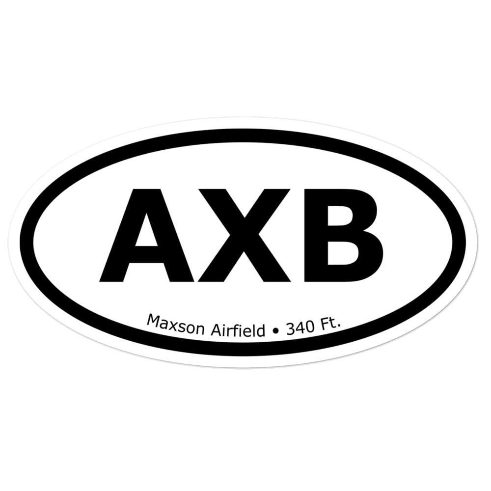 Maxson Airfield (89NY) Oval Sticker 