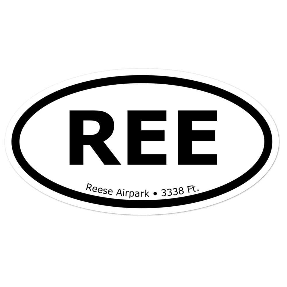 Reese Airpark (8XS8) Oval Sticker 