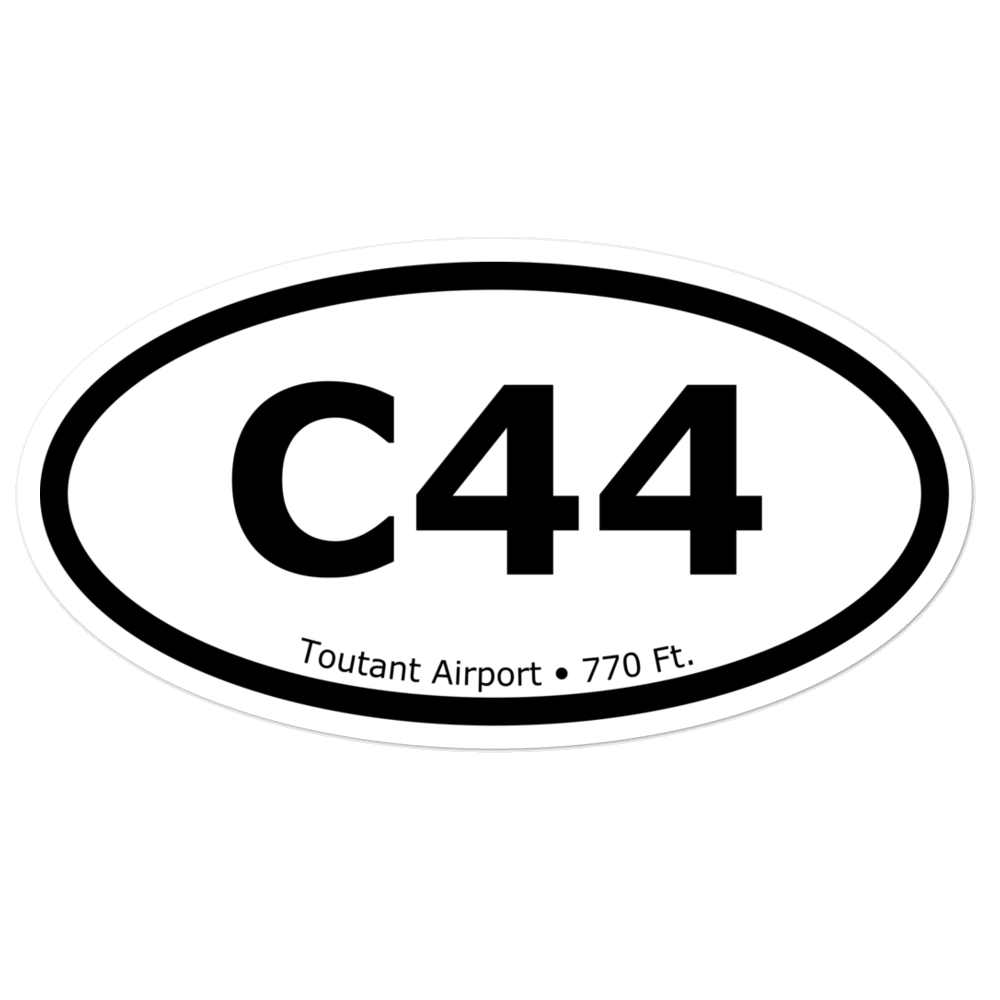 Toutant Airport (C44) Oval Sticker 