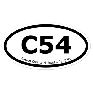 Catron County Heliport (C54) Oval Sticker