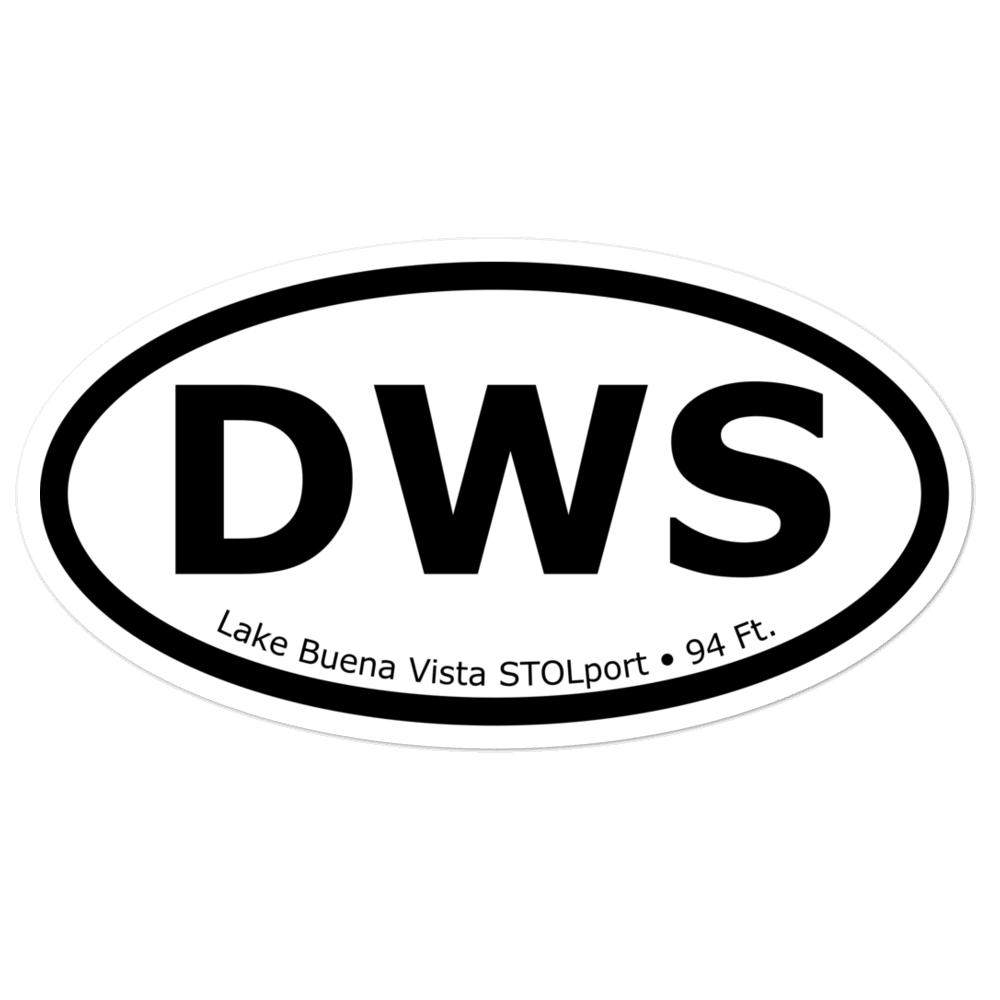 Lake Buena Vista STOLport (DWS) Oval Sticker 