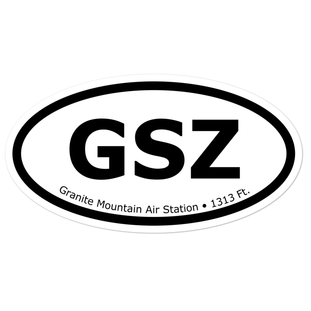 Granite Mountain Air Station (GSZ) Oval Sticker 